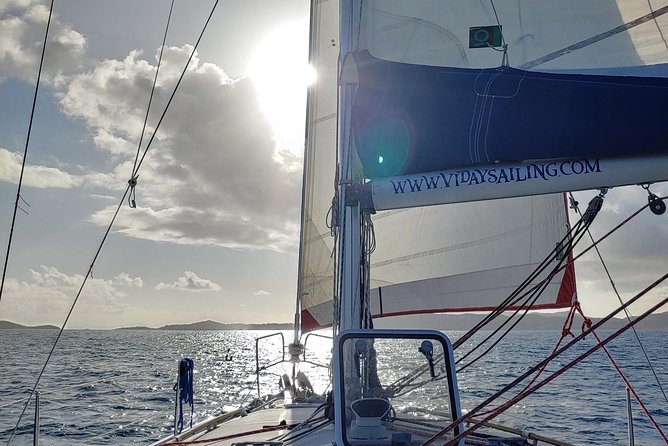All-Inclusive Sunset Sail - Semi Private - Only 6 Guests - Entering St Thomas via the water, not the traffic