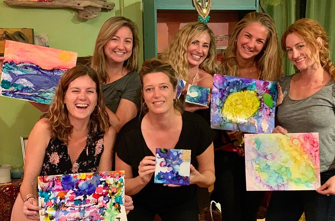 Art & Wine Events in St Thomas - The short class and demo, led by Amy