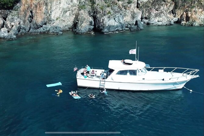 Circle the Island of St. John | Lunch stop at Lime Out (Taco Boat) - Lovango Resort + Beach Club: reef time or a quick land break
