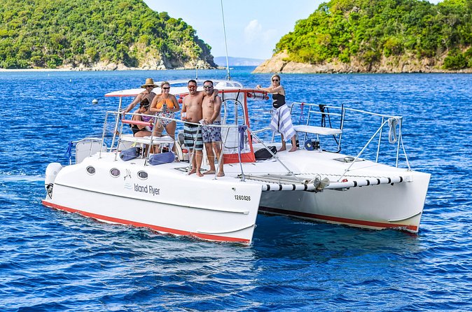 Full or Half Day Private Power Catamaran- USVI Beach and Snorkel - Christmas Cove and Pizza Pi: the lunch stop with a view