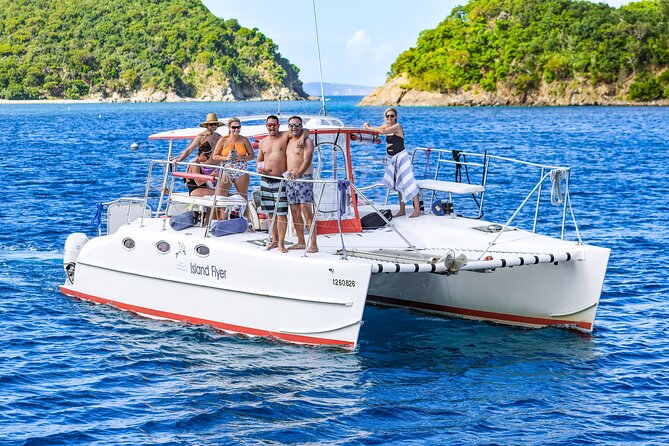 Full or Half Day Private Power Catamaran- USVI Beach and Snorkel - Onboard comfort and the included stuff: what you get without thinking