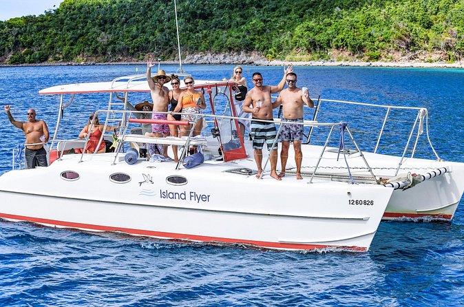 Full or Half Day Private Power Catamaran- USVI Beach and Snorkel - Price and value: $995 per group plus fuel and tip