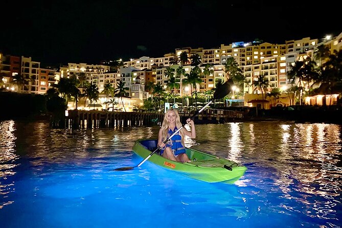 Glow Boats LED Night Kayak from Marriott Frenchman's Cove - Getting oriented at the VI Cat dock, and what happens before you paddle