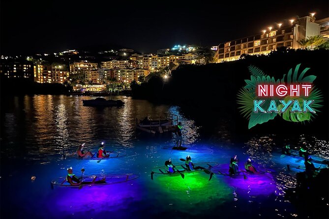 Night Kayak Tour St. Thomas - Westin Frenchman's Reef - 100% Clear Kayaks with LED Lights: The Main Event