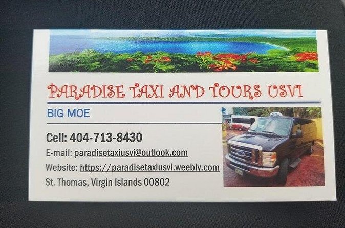 Paradise Taxi & Tours USVI- St.Thomas Airport Transfer to Bolongo Bay / Limetree - On the way: the Waterfront Highway views and the quick cruise-port peek