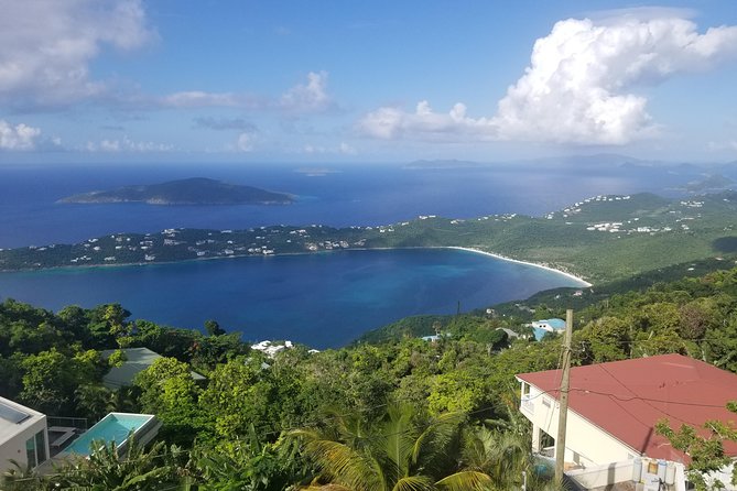 Paradise Taxi & Tours USVI - St. Thomas, Virgin Islands- Island Scenic Tour - Mountain Top and the Magens Bay Payoff: Why Higher Wins