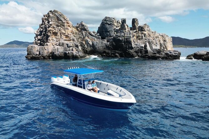 Private Full Day or Half Day Charter - 37' Midnight Express - Price, group size, and value in the BVI-style charter world