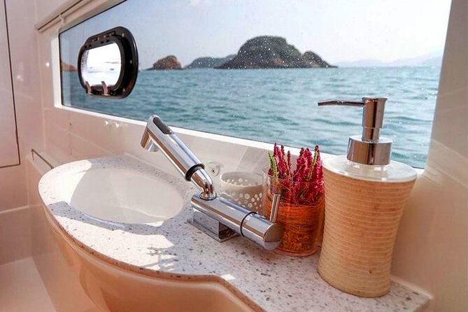 Private Luxury Catamaran Half Day Charter - Honeymoon Beach on Water Island: sand, floats, and a slower pace