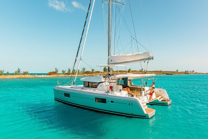 Private St Thomas Luxury Catamaran Trip for Groups up to 24 Guest - Onboard comforts: private bathroom, Bluetooth music, and real “no stress” basics