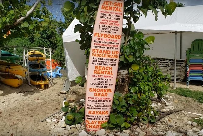 Rainbow Beach with Round-trip Transportation in St. Croix - Food, drinks, and restrooms you can use without a mission