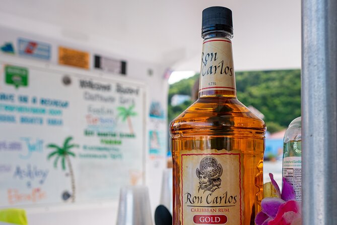 Sail Away on your Private 55-foot Catamaran Charter - Snacks, open bar, and music on the way back to St Thomas