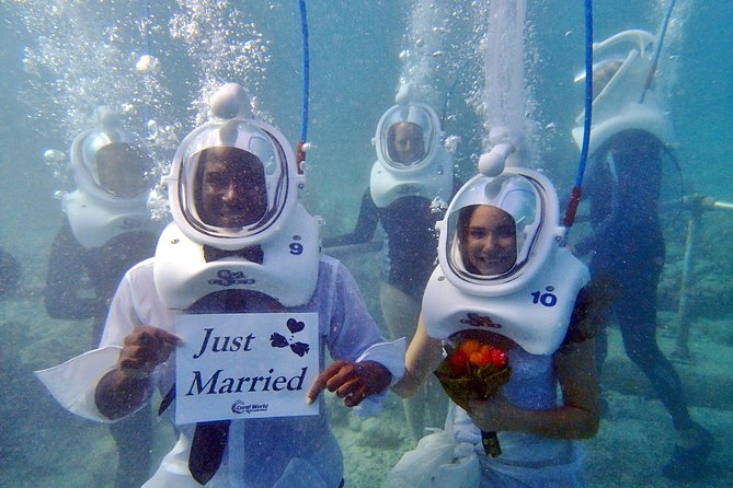 Sea Trek Helmet Dive at Coral World Ocean Park - Photos, Videos, and the $50 Underwater Picture Package Reality Check