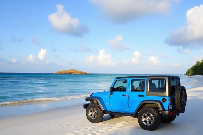 St John -Jeep Ride with A Guide! Customize Itinerary Your Way! - Snorkeling Gear, Chairs, Water, and the Car Ferry Fee You Do Not Have to Hunt For