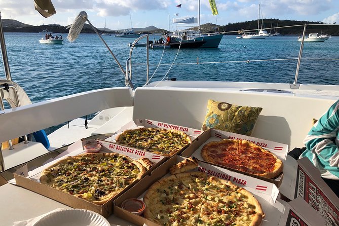 Turtles, Pizza Pi & Sunset trip - Christmas Cove snorkeling plus a Pizza Pi lunch delivered by dinghy