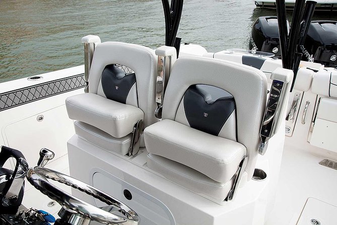 USVI Private Boat Charters - New, Fast Powerboats for Half and Full Day - On-board comfort: music, drinks, and small touches that matter